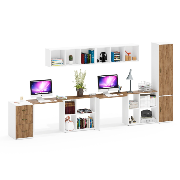 Домашние кабинеты, Место для работы двоих сотрудников для офиса Лидер-8 № 49