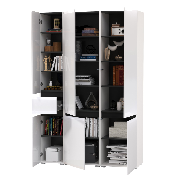 Шкафы распашные, Два шкафа Сидней с дверками и один шкаф Сидней с ящиком