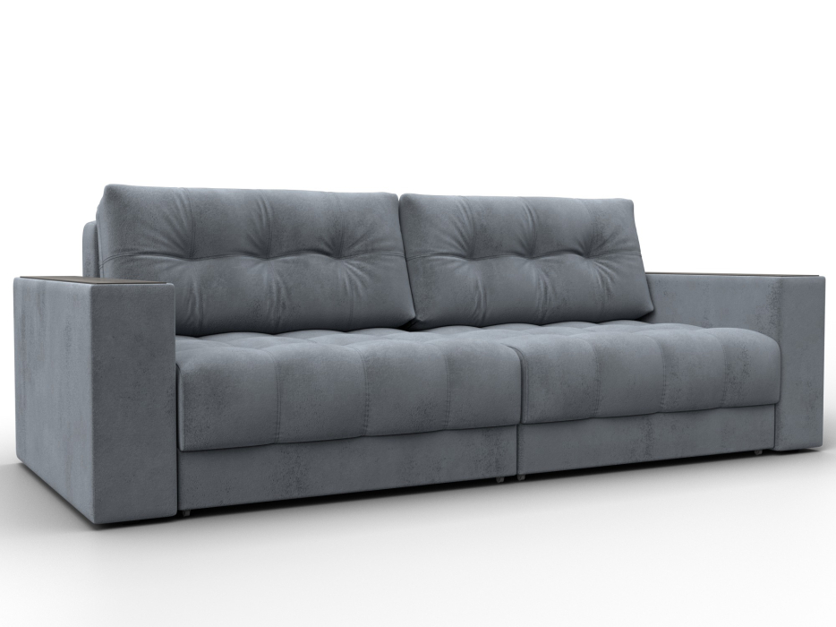 Диваны еврокнижки, Диван прямой с декором Лига-049 НПБ, велюр TOWER