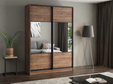 Шкафы-купе, Шкаф купе 2-х дверный АЙСБЕРГ ЛОФТ 160 комбинированный