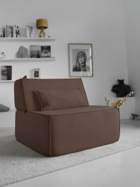 Бескаркасное кресло Клайд,велюр