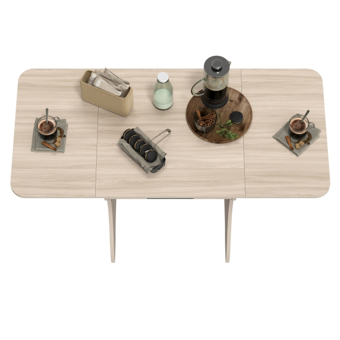 Обеденные столы, Стол обеденный раскладной с ящиком 6-02.120