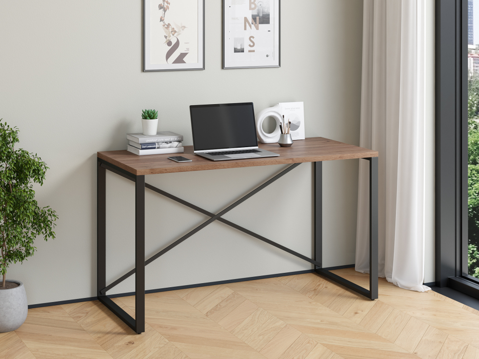 Прямые, Стол письменный Айсберг Лофт 01 Черный