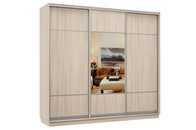 Шкаф-купе Премьер Лайт 60 (08;05;08) трехдверный