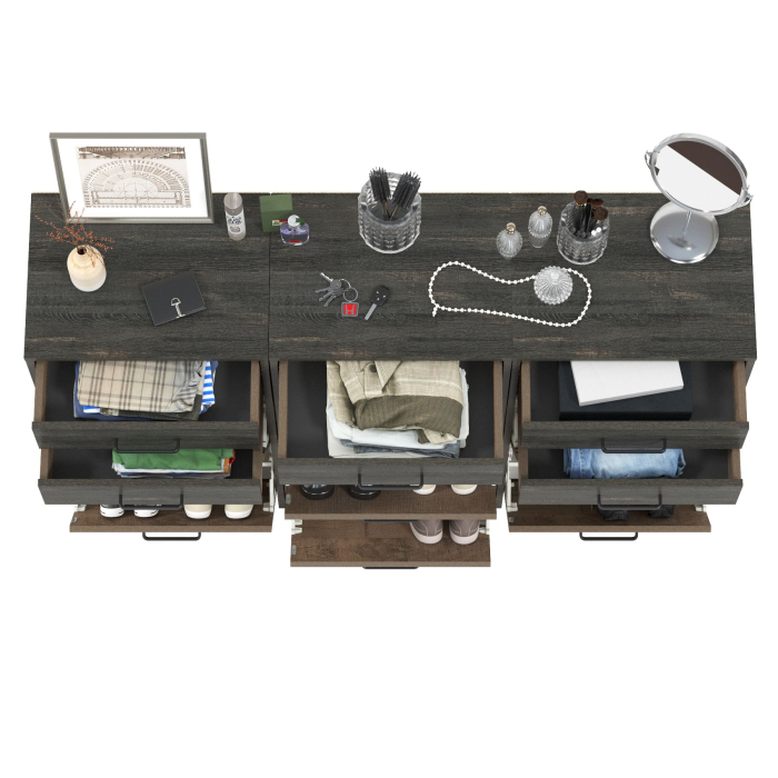 Прихожие, Три тумбы для обуви с ящиками Трувор