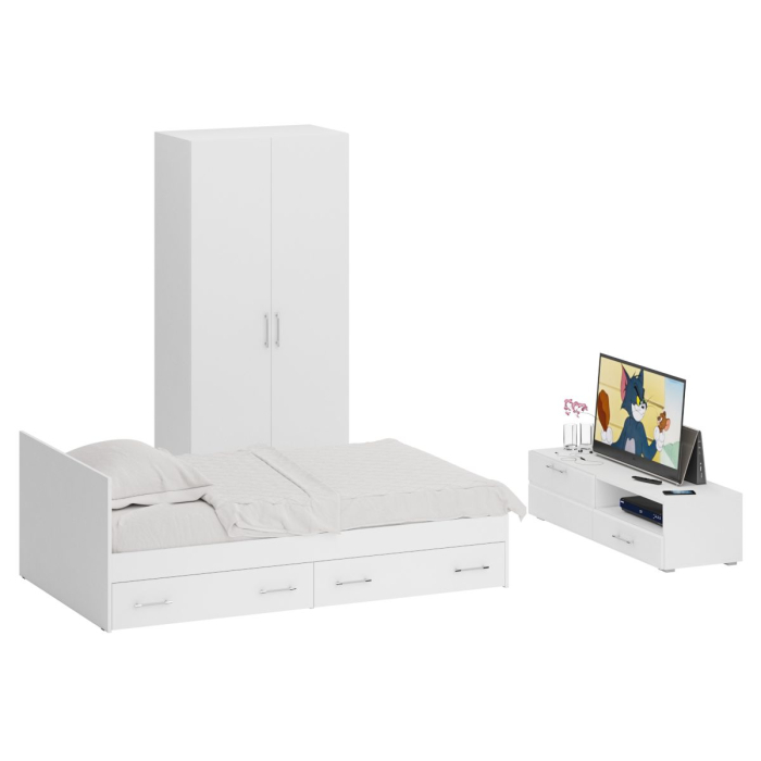 Спальные гарнитуры, Спальня Стандарт № 3 с кроватью 1200 с ящиками