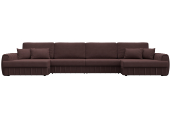 Диван П-образный Лига-057 НПБ Лонг, замша JOLY