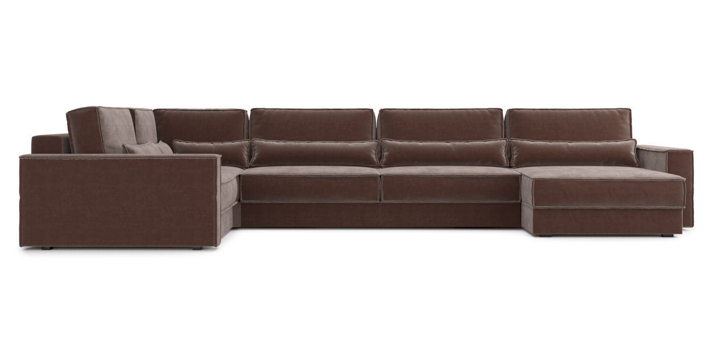 Диваны угловые в гостиную, Диван П-образный Тауэр