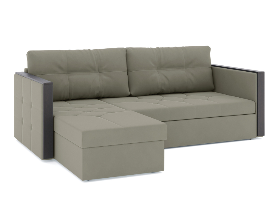 Диваны угловые в гостиную, Диван-кровать угловой Даймонд дельфин, велюр