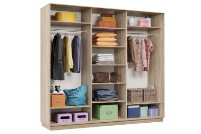 Шкаф-купе Премьер Лайт 56 (08;05;08) трехдверный