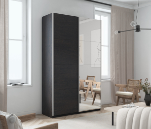 Шкаф Прайм дуо ДСП+зеркало 2300 х 1200 х 570