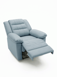 Кресло реклайнер механическое с поворотным механизмом СТИЛЬ 1 , экокожа