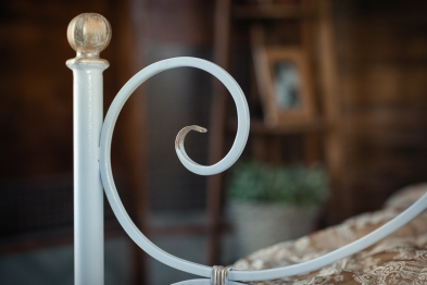 Кованая кровать Верона 1.4 с двумя спинками