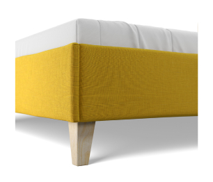 Кровать Сканди 140х200 с кроватным основанием, рогожка