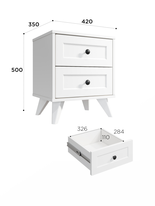 Прикроватные тумбы, Тумба прикроватная Вильям ВМ-14