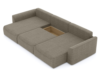 Диван-кровать П-образный Рафаэль еврокнижка НПБ, рогожка Люкс