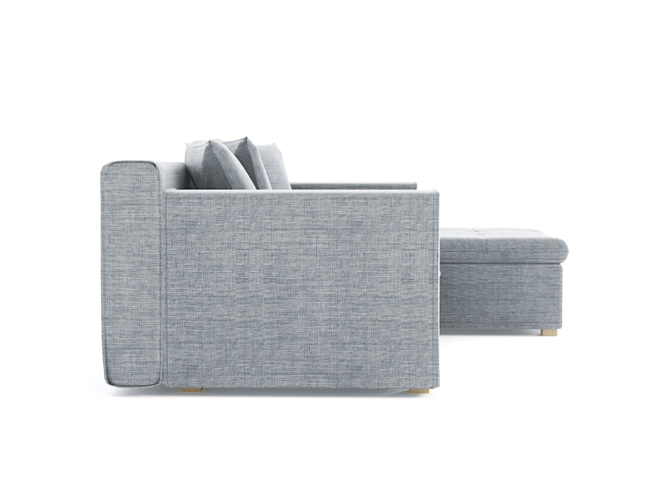 Диваны угловые в гостиную, Диван угловой Чикаго без механизма, рогожка