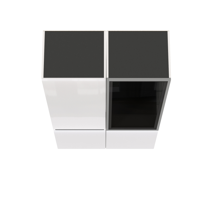 Витрины, Сидней Шкаф-пенал с дверками и шкаф-витрина 13.201