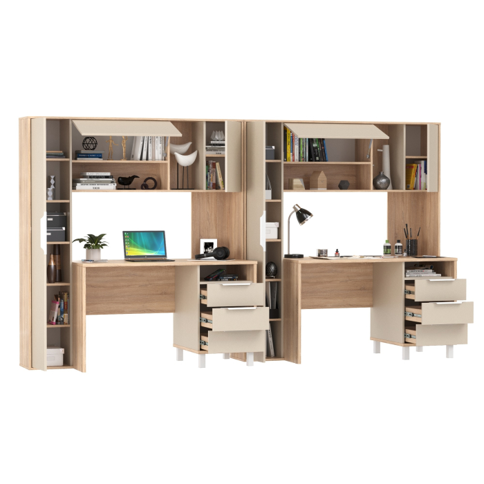 Прямые компьютерные столы, Столы рабочие для домашнего офиса для двоих детей Комфорт 12.95N