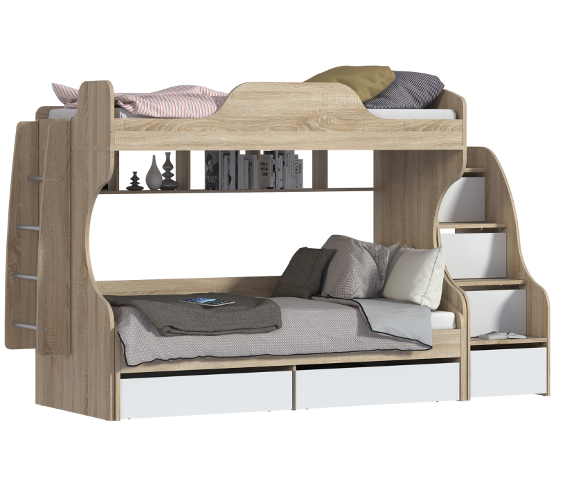 Для подростков, Кровать -чердак с кроватью