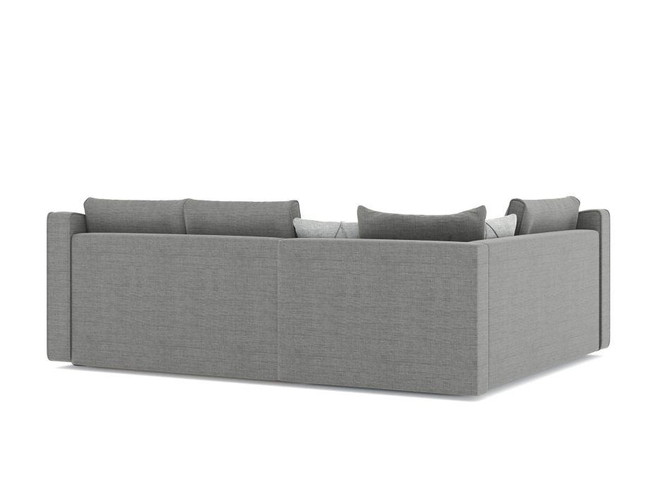 Диваны угловые в гостиную, Диван-кровать угловой Френсис дельфин, рогожка