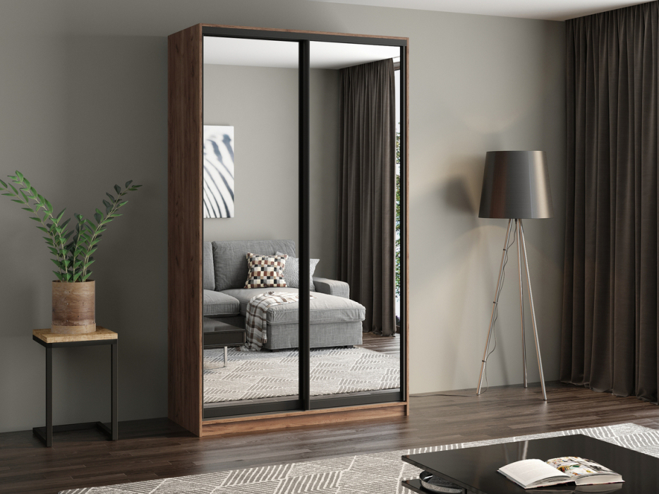 Шкафы-купе, Шкаф купе 2-х дверный АЙСБЕРГ ЛОФТ 120/зеркало