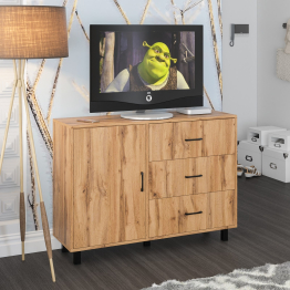 Комод-тумба три ящика и дверка РВК 122-1204