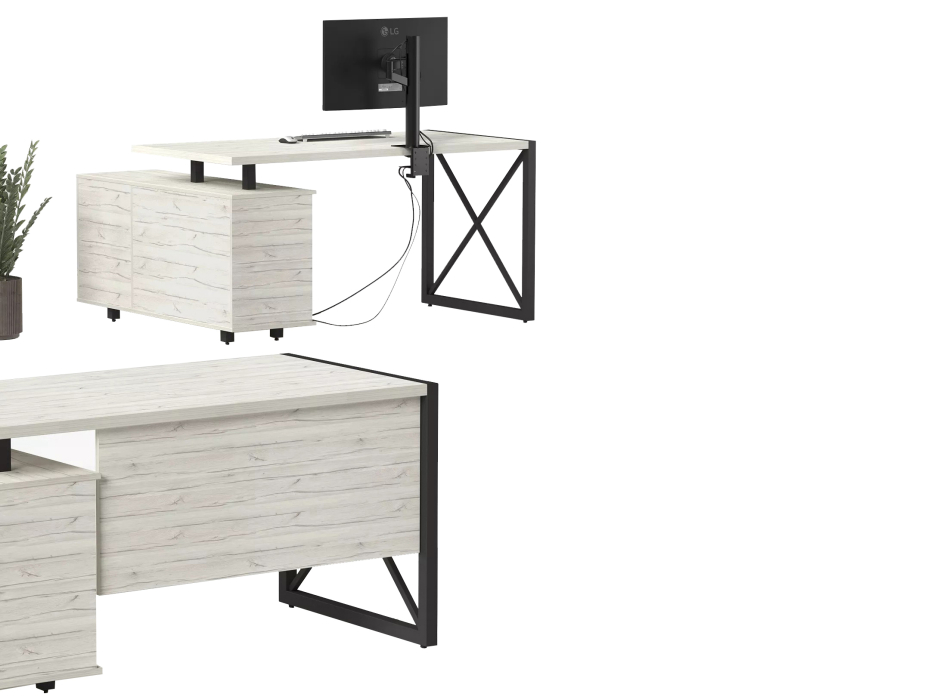 Угловые, Стол рабочий универсальный Калифорния Хардвиг СР01 ЛДСП