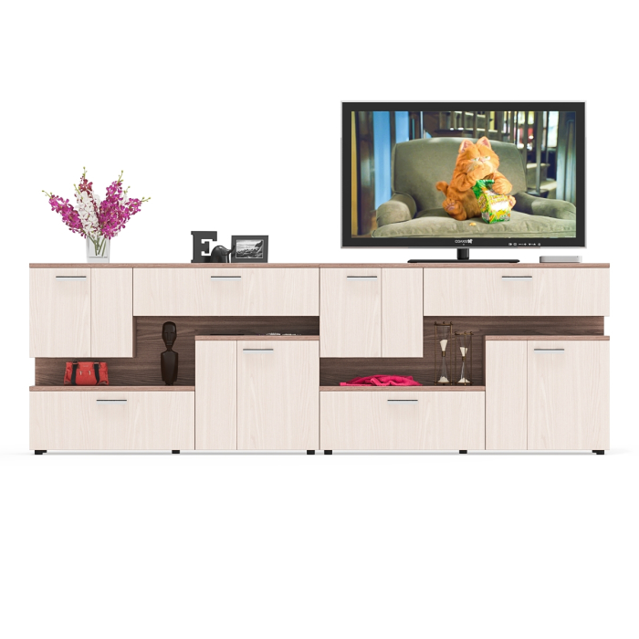 ТВ-тумбы, Широкая ТВ тумба Мебельный двор С1-1400