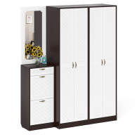 Прихожие, Модульная мебель в прихожую П-6 № 14 МДФ фрезеровка ромб