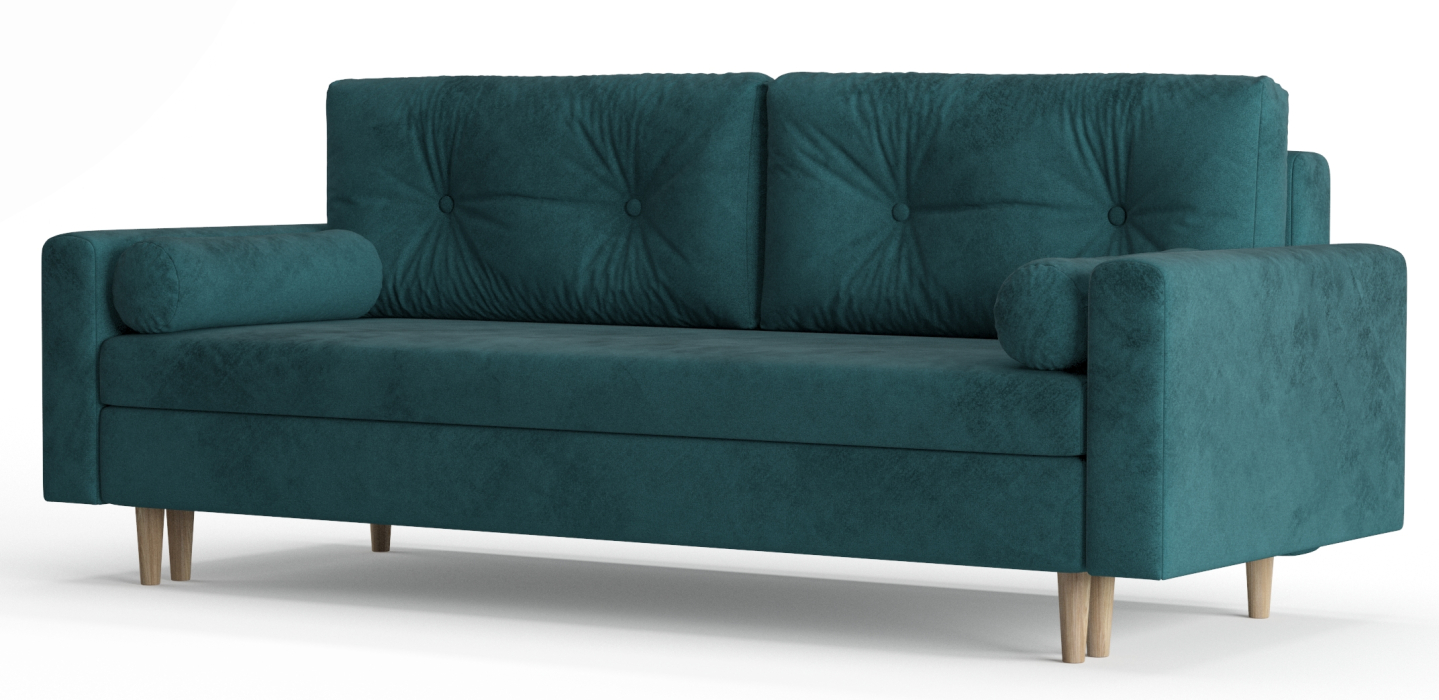 Диваны еврокнижки, Диван-кровать Таврида, пружинный блок, велюр