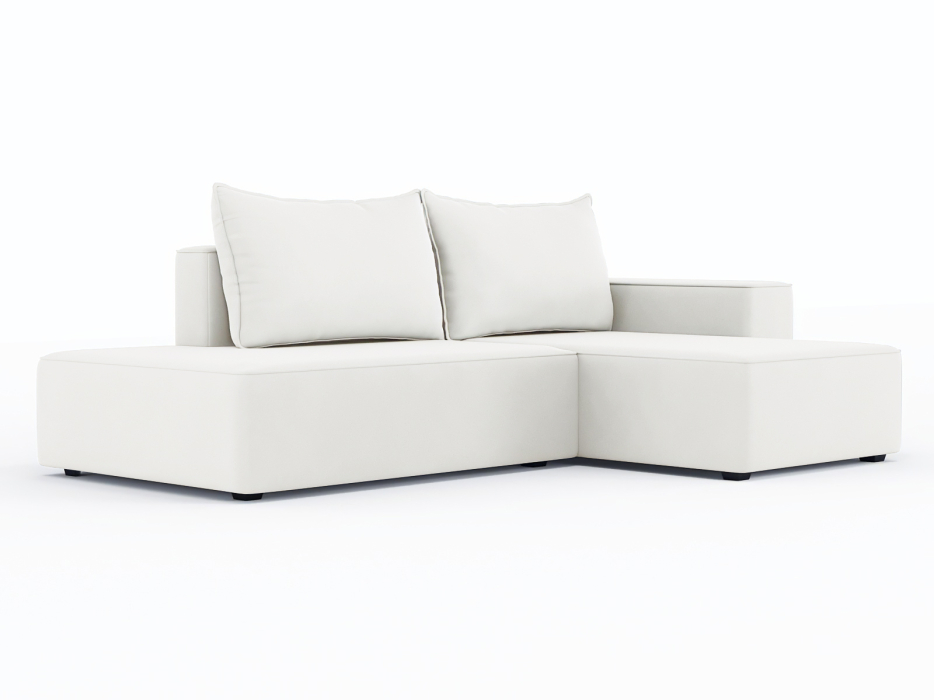 Диваны угловые в гостиную, Диван-кровать угловой Кензо еврокнижка, велюр