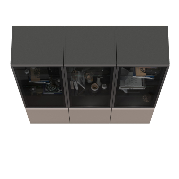 Витрины, Горка в гостиную с с тремя стеклянными дверками Сидней 13.201