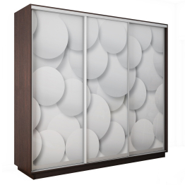 Шкаф-купе Экспресс 3-х дверный Фотопечать Шары Стекла 240х45х240