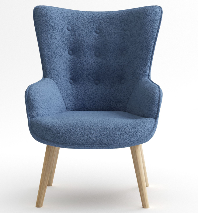 Кресло для отдыха, Кресло интерьерное Шелли, искусственный мех