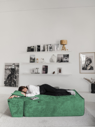 Бескаркасная оттоманка Клайд,плюше