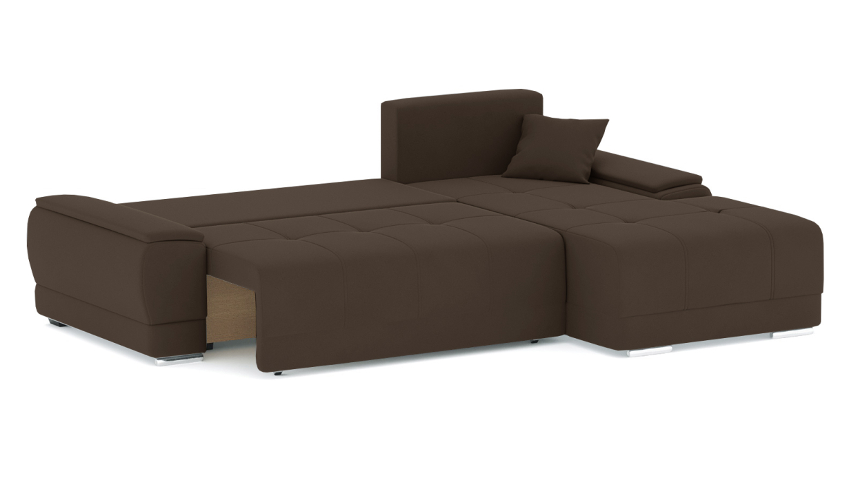Диваны угловые в гостиную, Диван-кровать угловой Нордвикс Мини, велюр