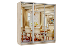 Шкафы-купе 3-х дверные, Шкаф-купе Премьер Лайт 41 (11;11;11) трехдверный