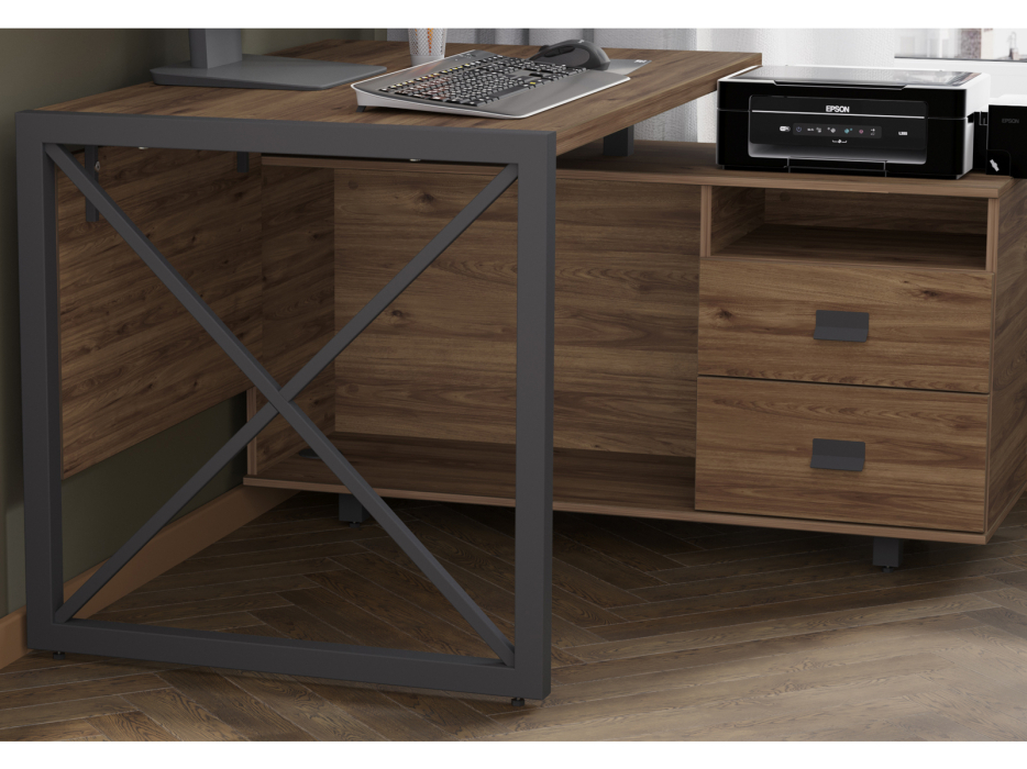 Письменные столы, Стол рабочий универсальный Калифорния Хардвиг 1200 ЛДСП