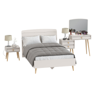 Спальные гарнитуры, Спальный гарнитур Афина с туалетным столиком и прикроватной тумбочкой