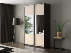 Шкафы-купе, Шкаф-купе Айсберг 150 ВЕНГЕ (шамони светлый/комбинированный)