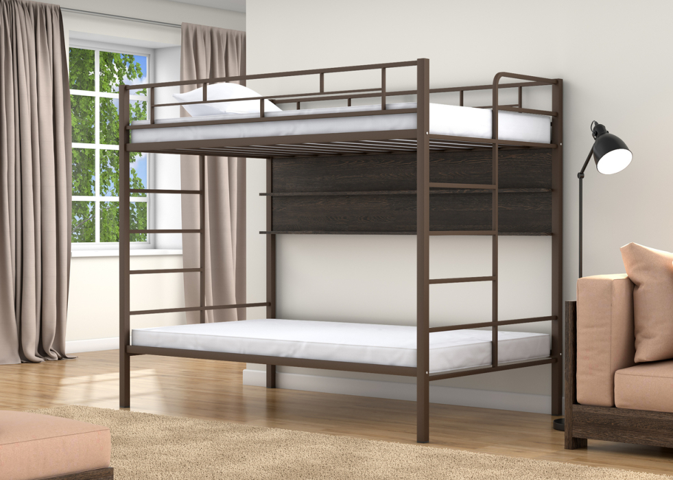 Для подростков, Двухъярусная кровать Валенсия 120 Твист полка венге