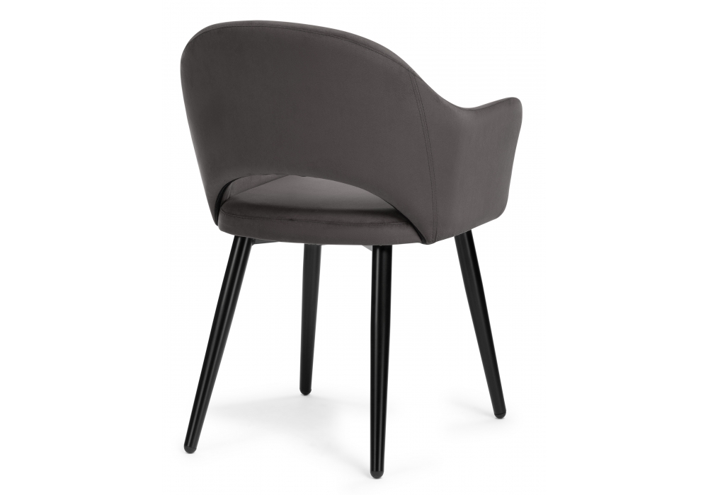 Стулья, Стул Апри микровелюр /черный глянец