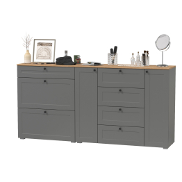 Тумба для обуви и комод четыре ящика Остин