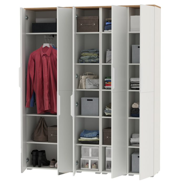 Прихожие, Набор шкафов для компактной прихожей Октава № 2