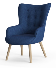 Кресло дизайнерское Шелли, рогожка