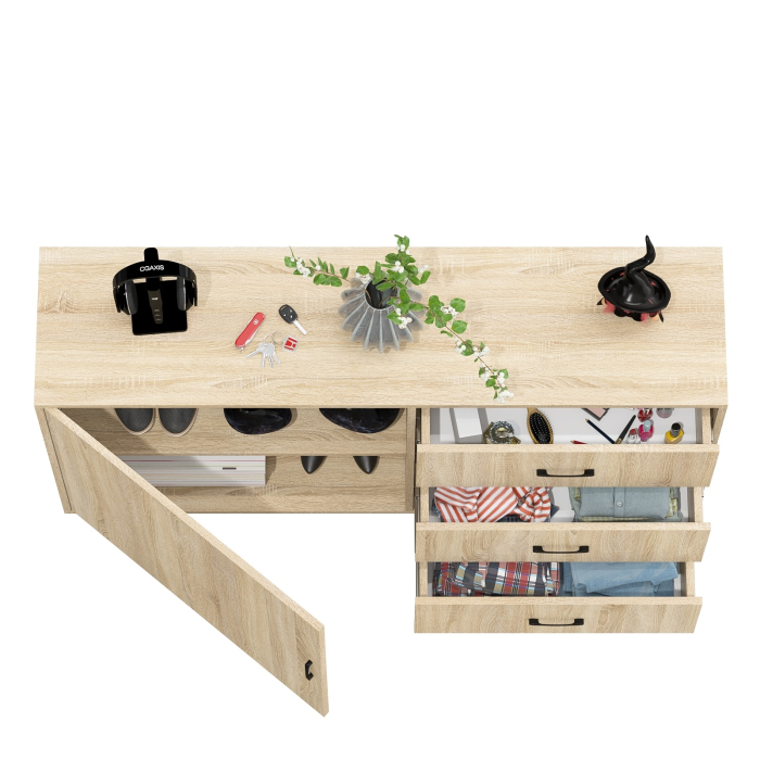 Комоды, Комод с дверкой и ящиками РВК 122-1504