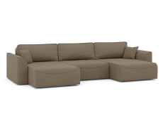 Диваны угловые в гостиную, Диван-кровать П-образный Рафаэль еврокнижка НПБ, велюр