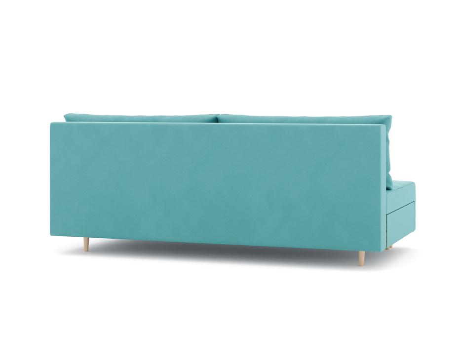 Диваны еврокнижки, Диван-кровать Милли без подлокотников, велюр