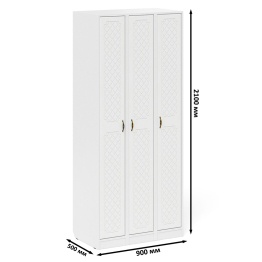 Три пенала в прихожую П-6-500 фрезеровка ромб